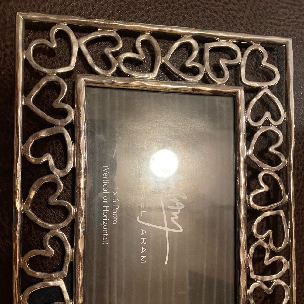 Michael Aram Silver Hearts Picture Frame 4x6